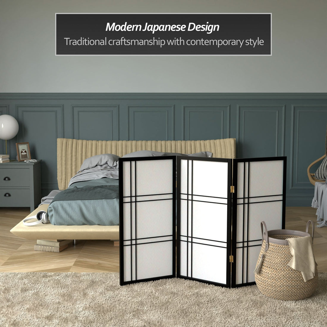 3 ft. Short Double Cross Shoji Screen