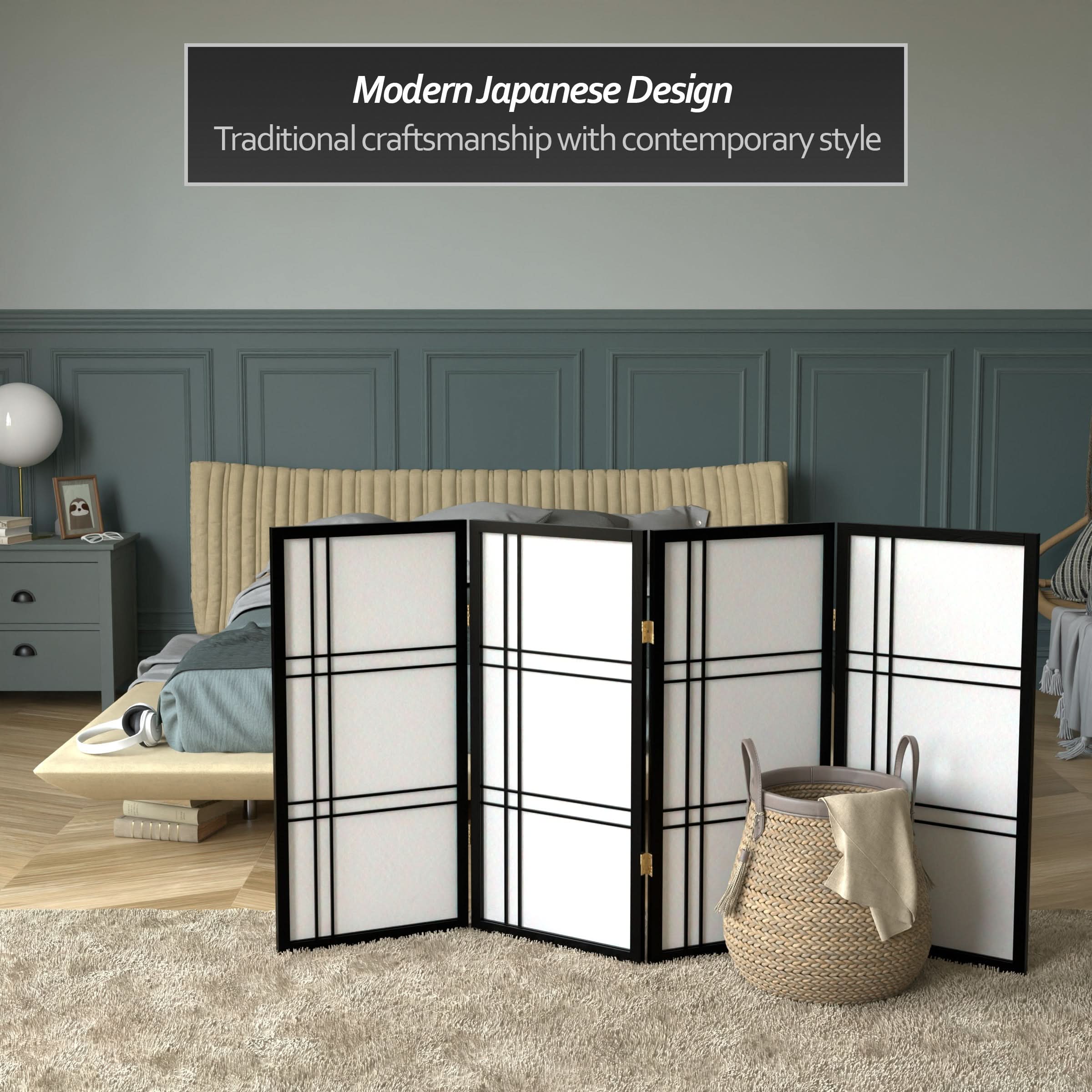 3 ft. Short Double Cross Shoji Screen