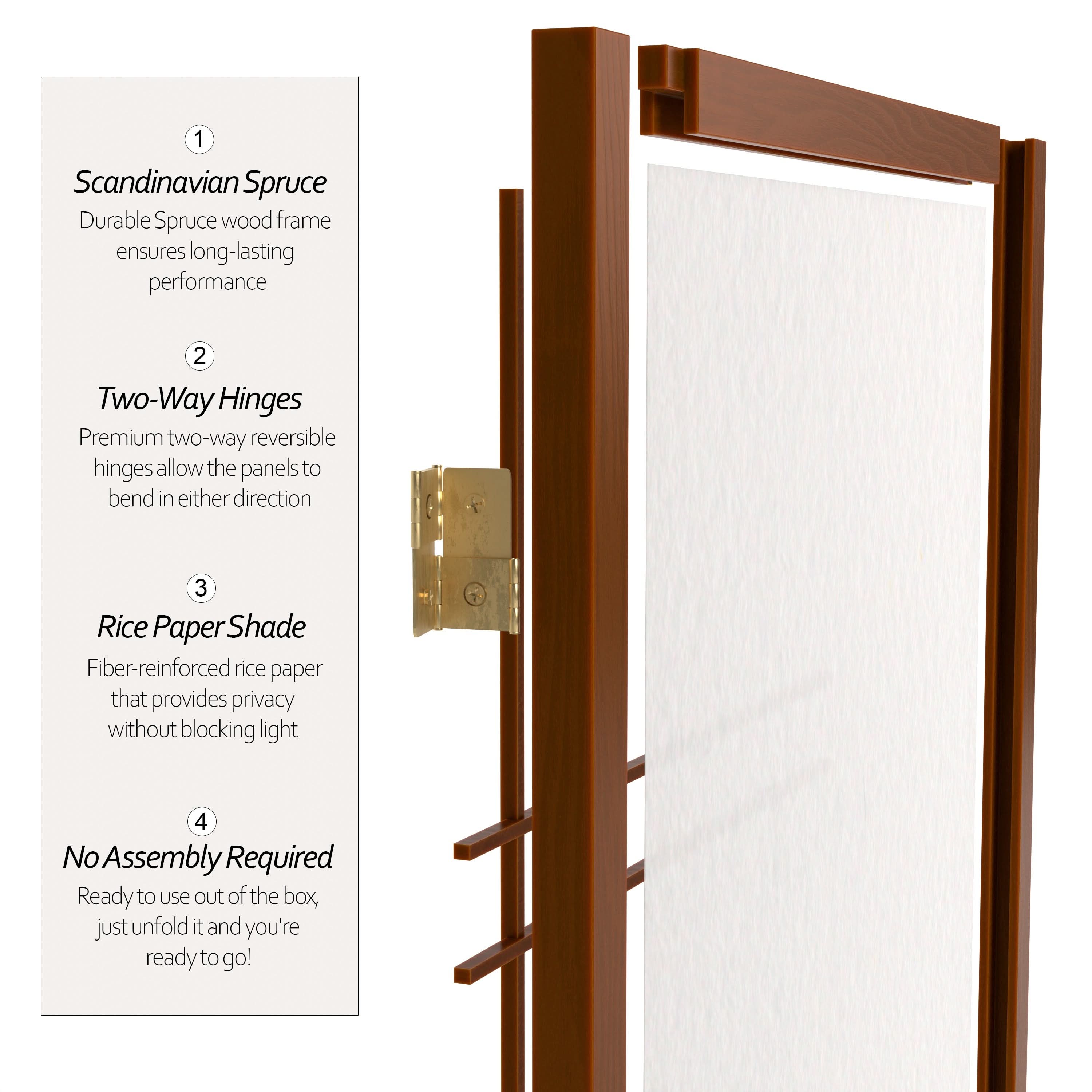 3 ft. Short Double Cross Shoji Screen