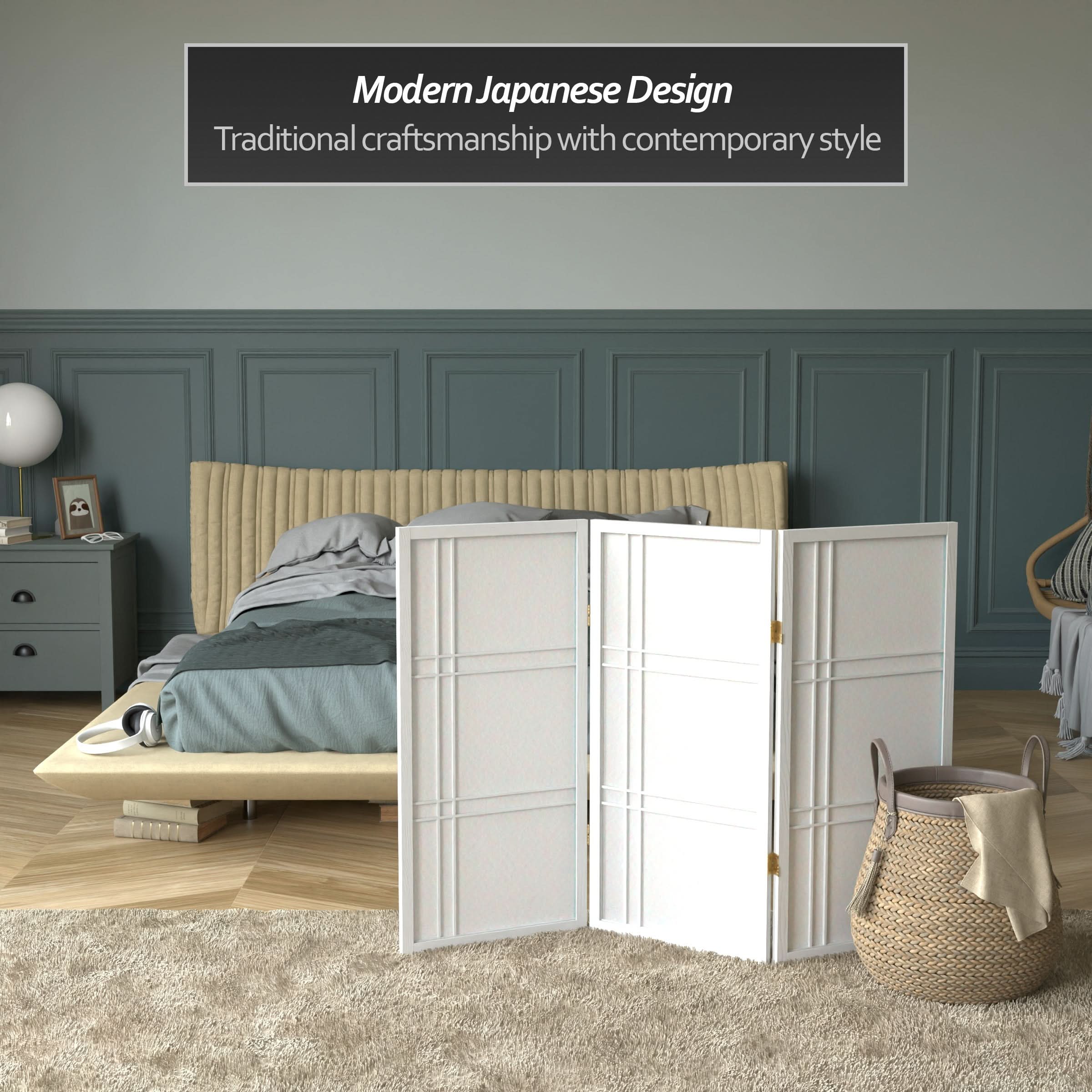 3 ft. Short Double Cross Shoji Screen