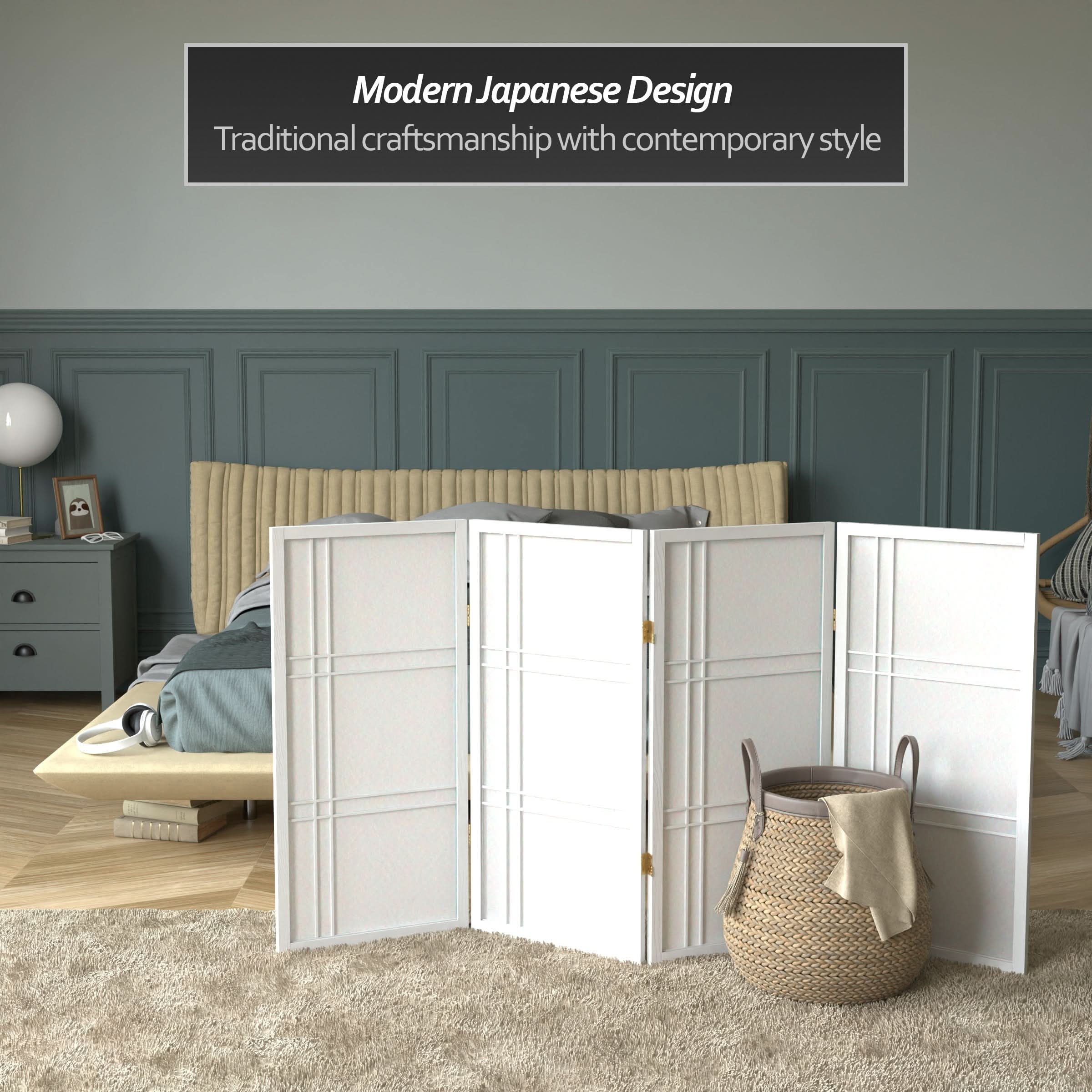 3 ft. Short Double Cross Shoji Screen