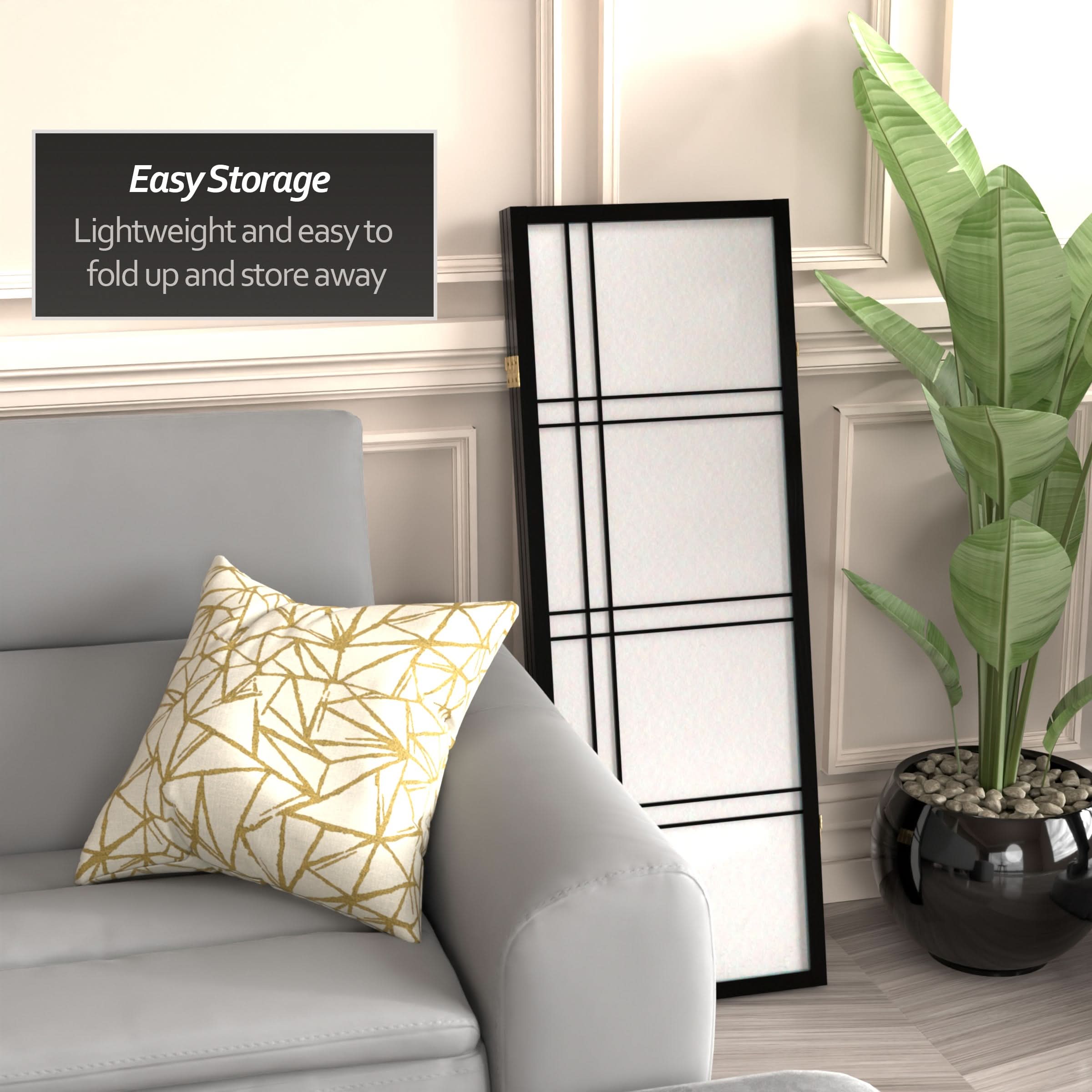 4 ft. Short Double Cross Shoji Screen