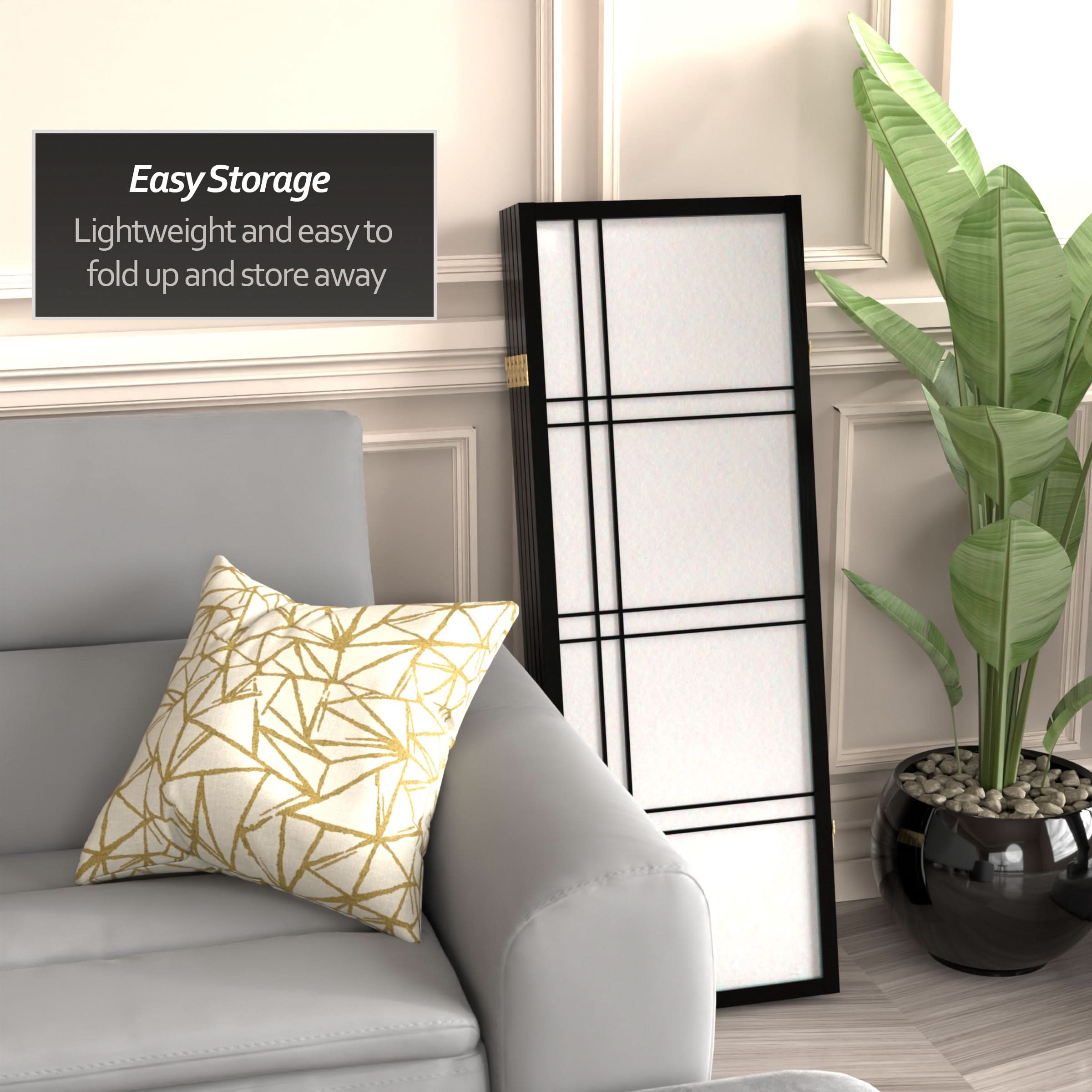 4 ft. Short Double Cross Shoji Screen