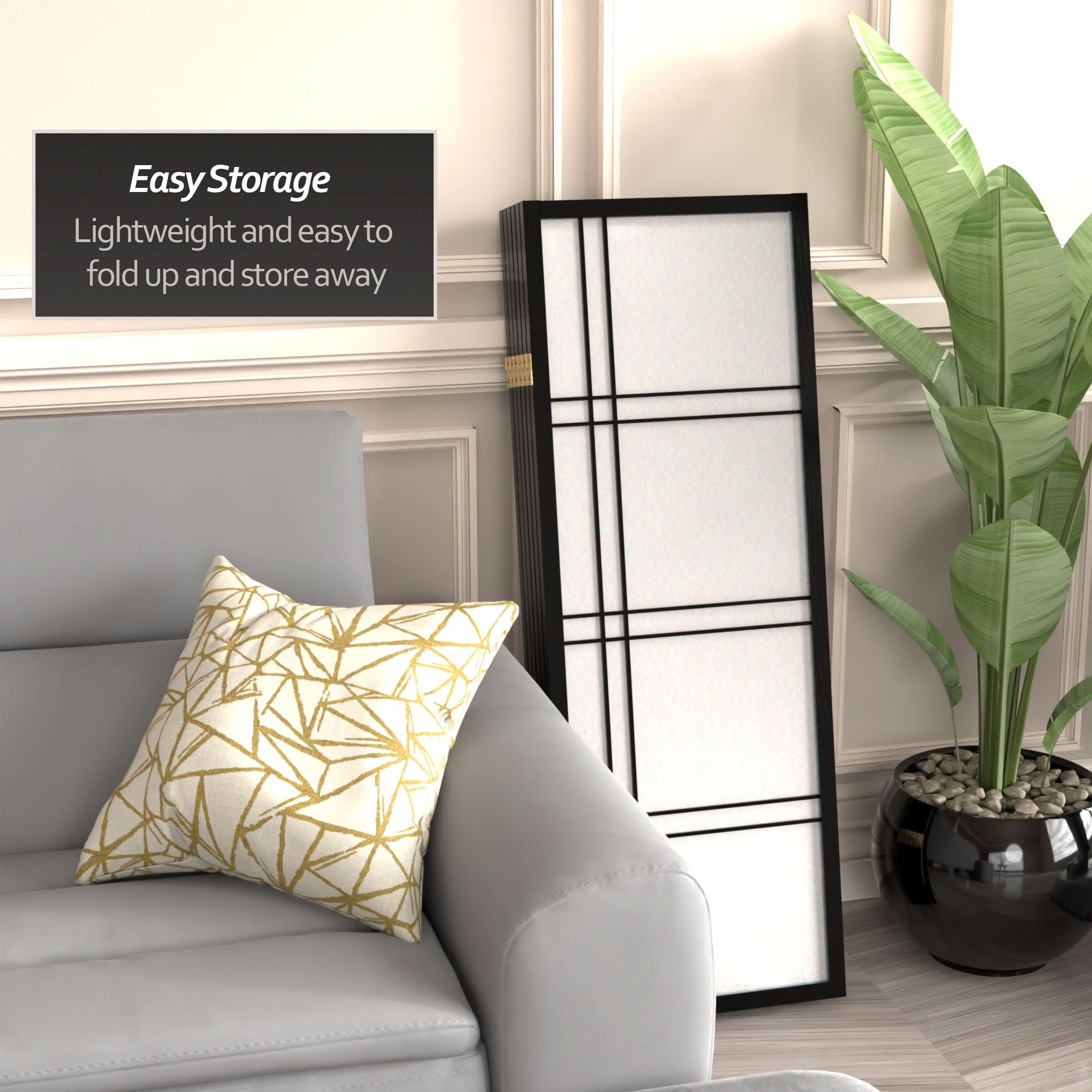 4 ft. Short Double Cross Shoji Screen