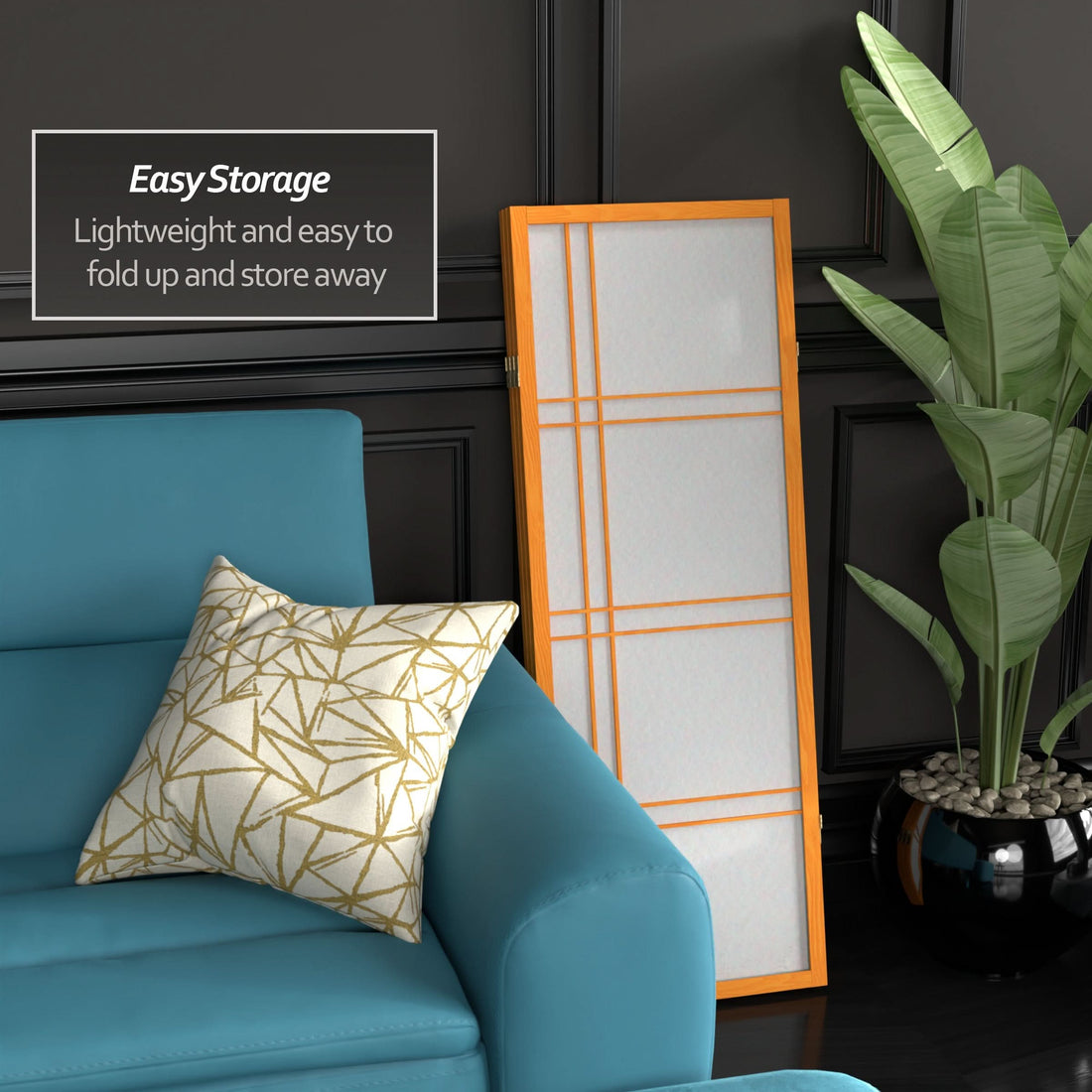 4 ft. Short Double Cross Shoji Screen