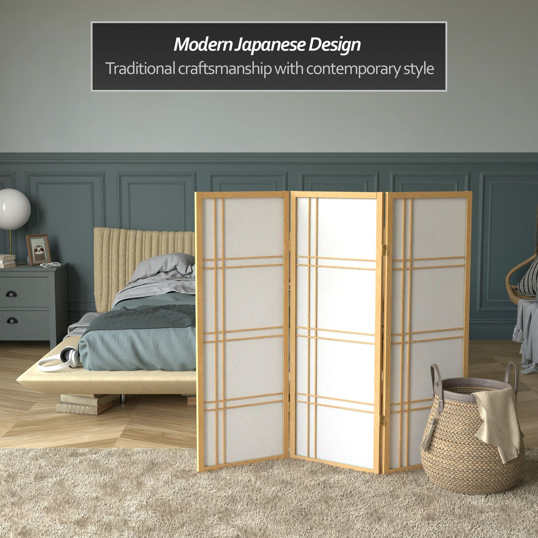 4 ft. Short Double Cross Shoji Screen