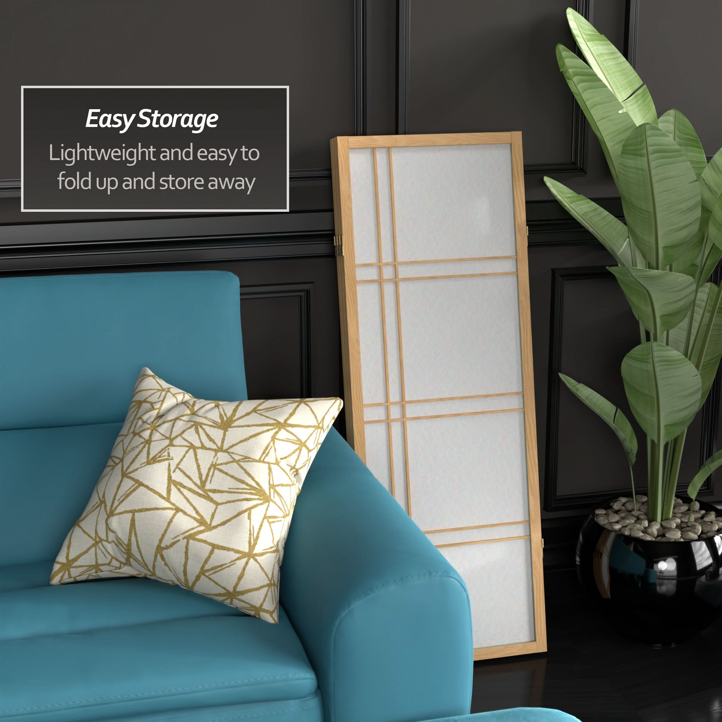 4 ft. Short Double Cross Shoji Screen