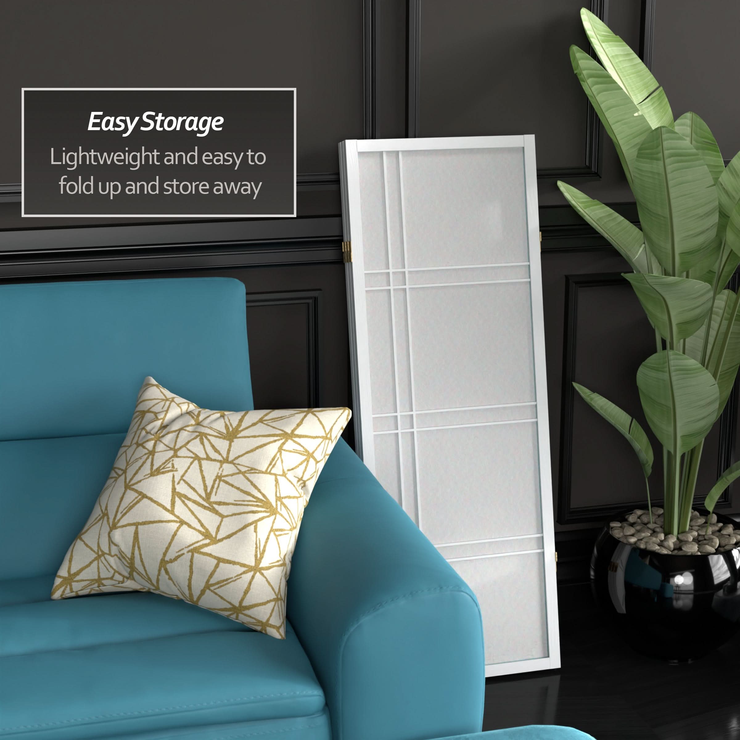 4 ft. Short Double Cross Shoji Screen