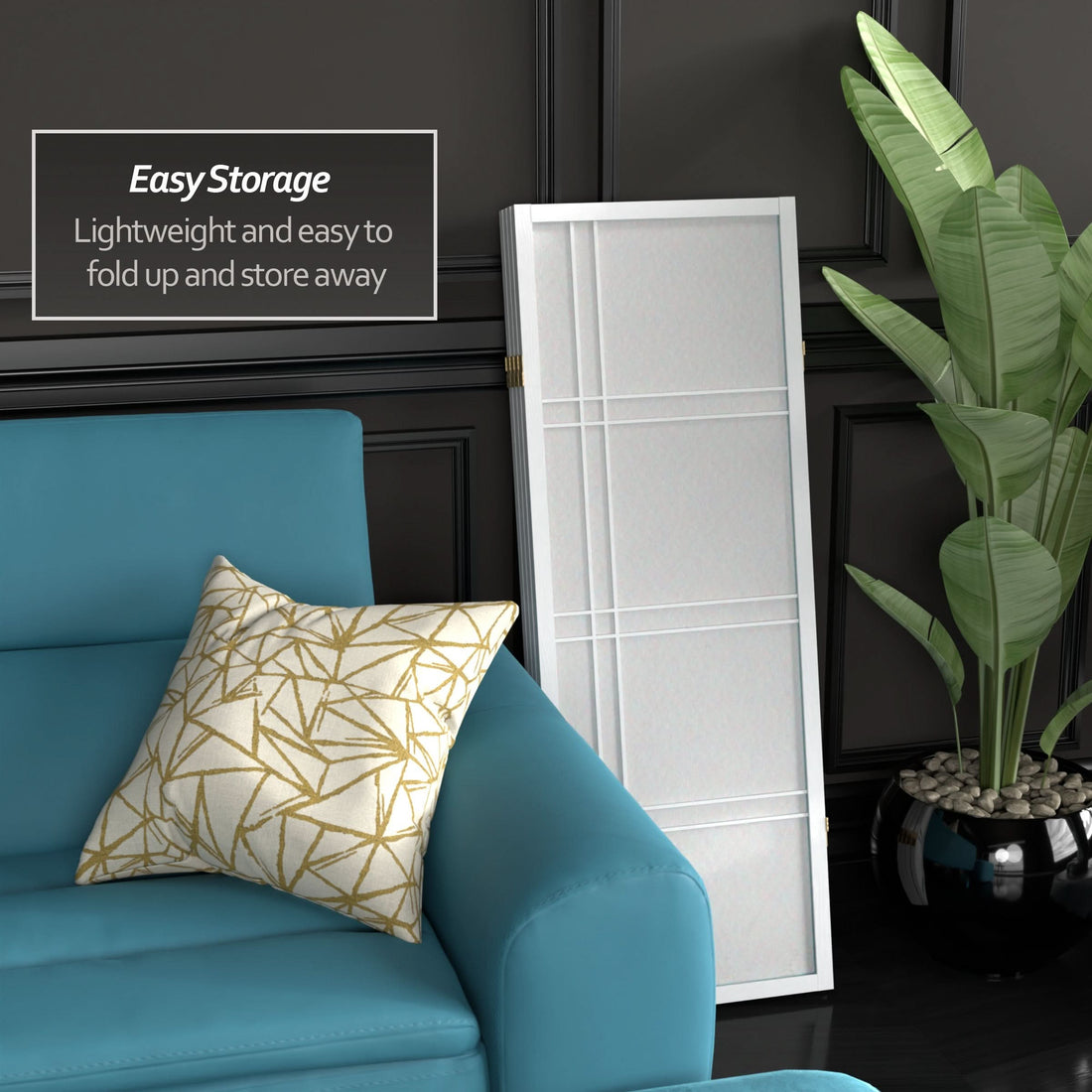 4 ft. Short Double Cross Shoji Screen