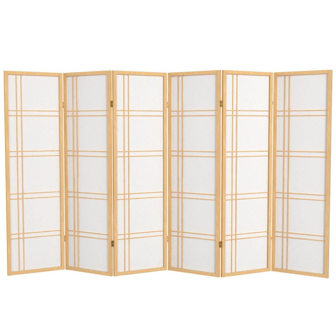 5 ft. Tall Double Cross Shoji Screen