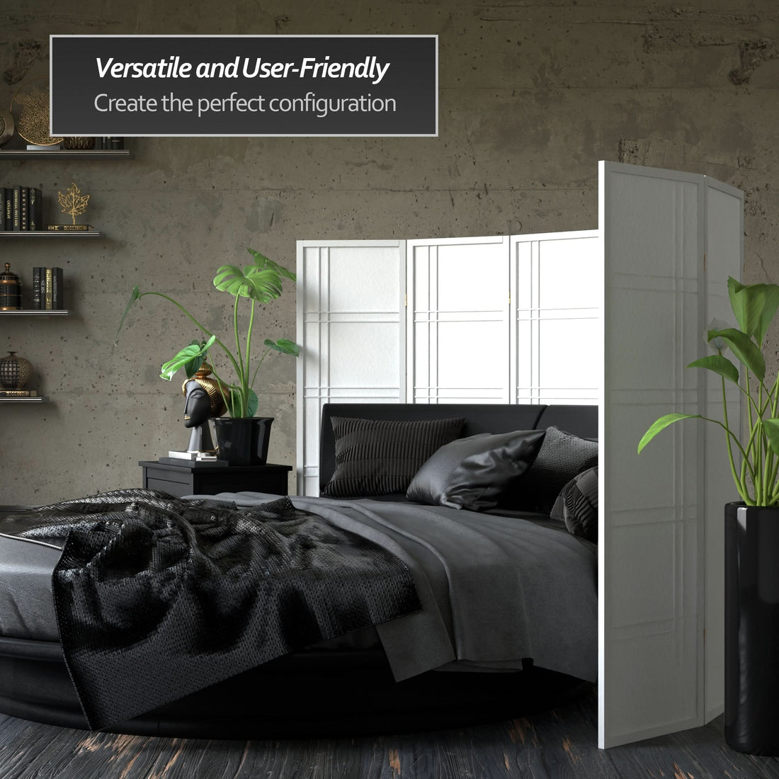 5 ft. Tall Double Cross Shoji Screen