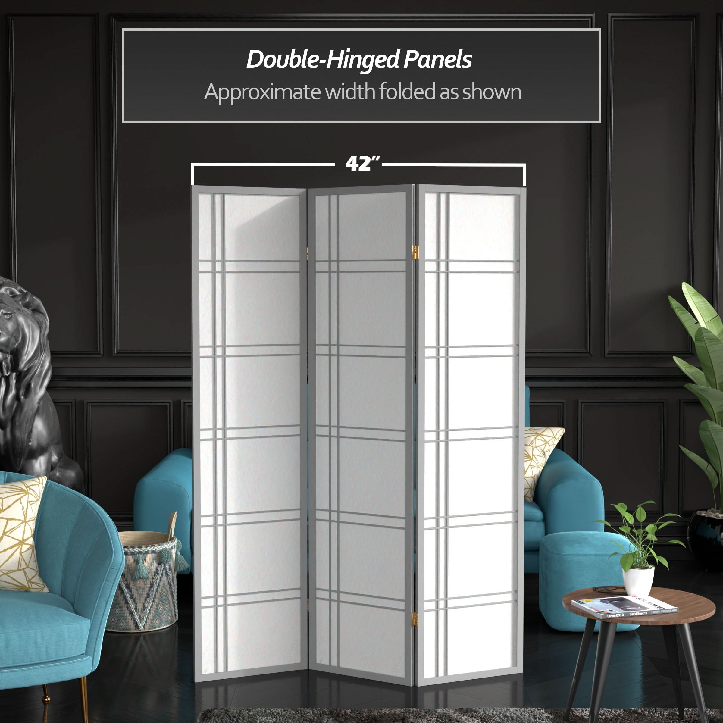 6 ft. Tall Double Cross Shoji Screen