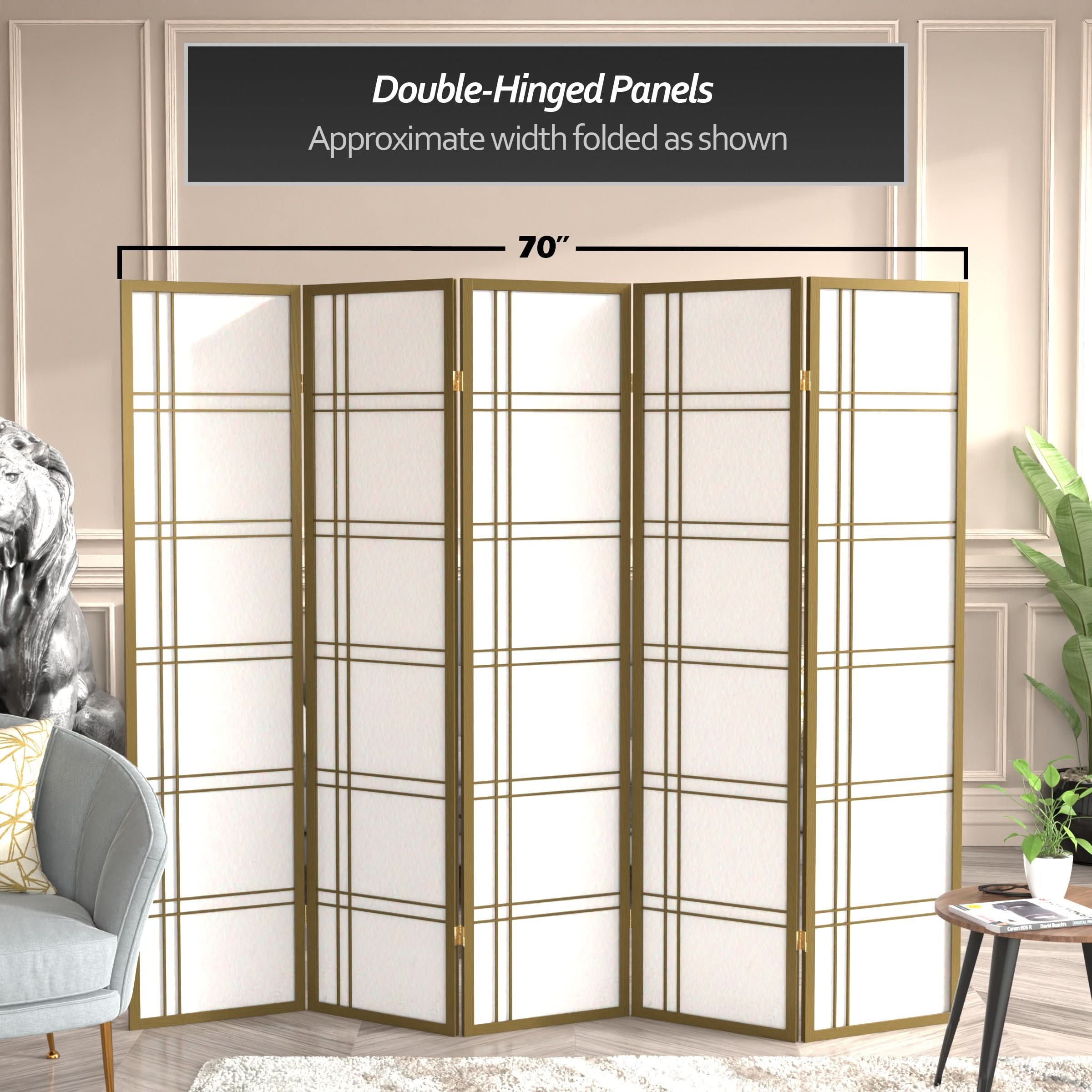 6 ft. Tall Double Cross Shoji Screen