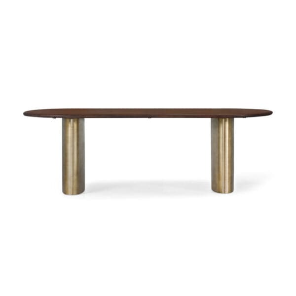 Ovale Brass Dining Table