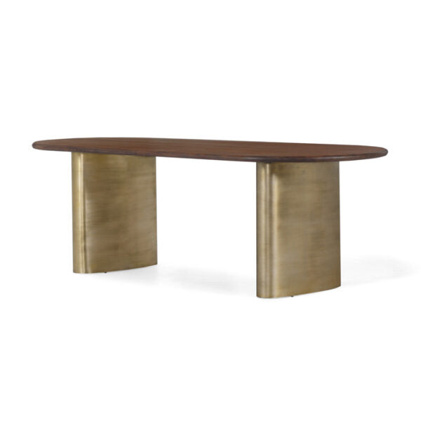 Ovale Brass Dining Table