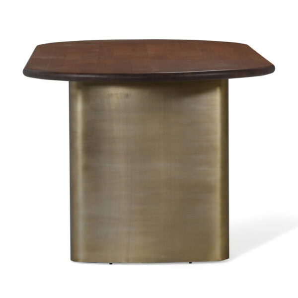 Ovale Brass Dining Table