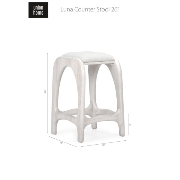 Luna Upholstered Counter Stool