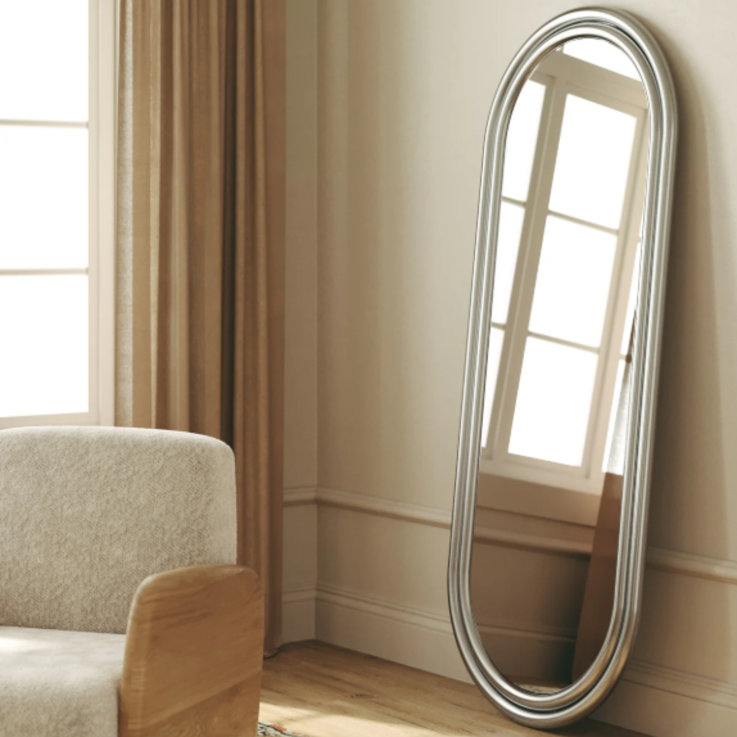 Dune Metallic Floor Mirror