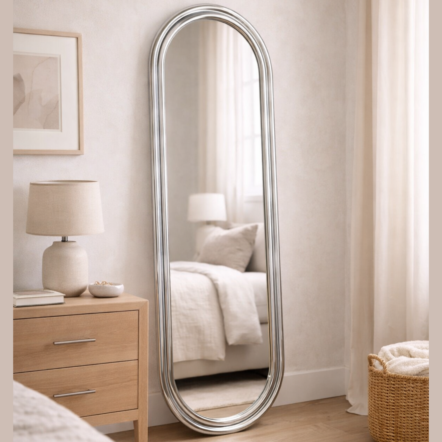 Dune Metallic Floor Mirror