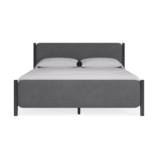 Elora Velvet Upholstered Platform Bed