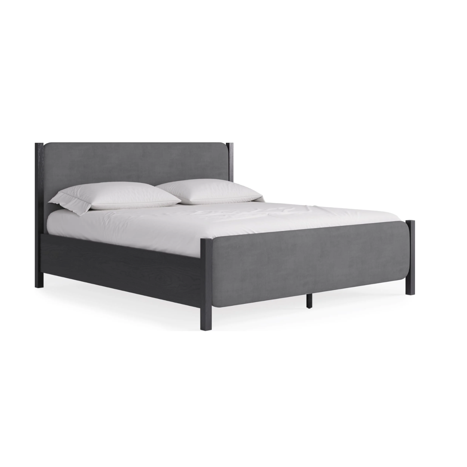 Elora Velvet Upholstered Platform Bed