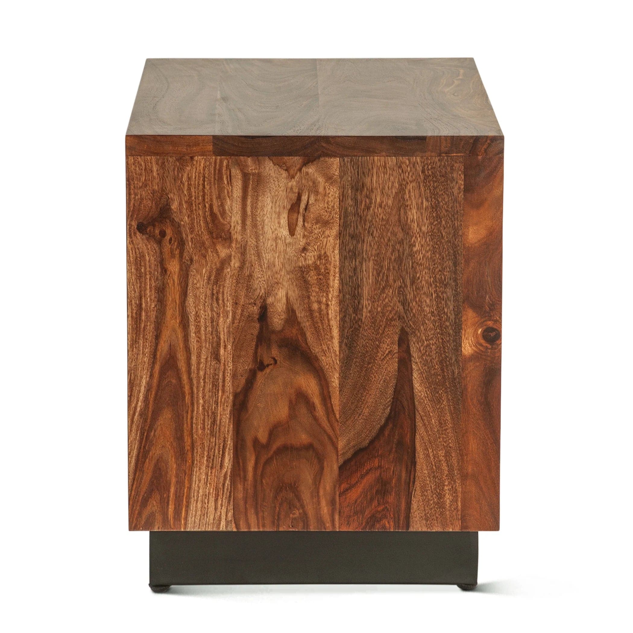 Elliston Modern Live Edge Sheesham Nightstand