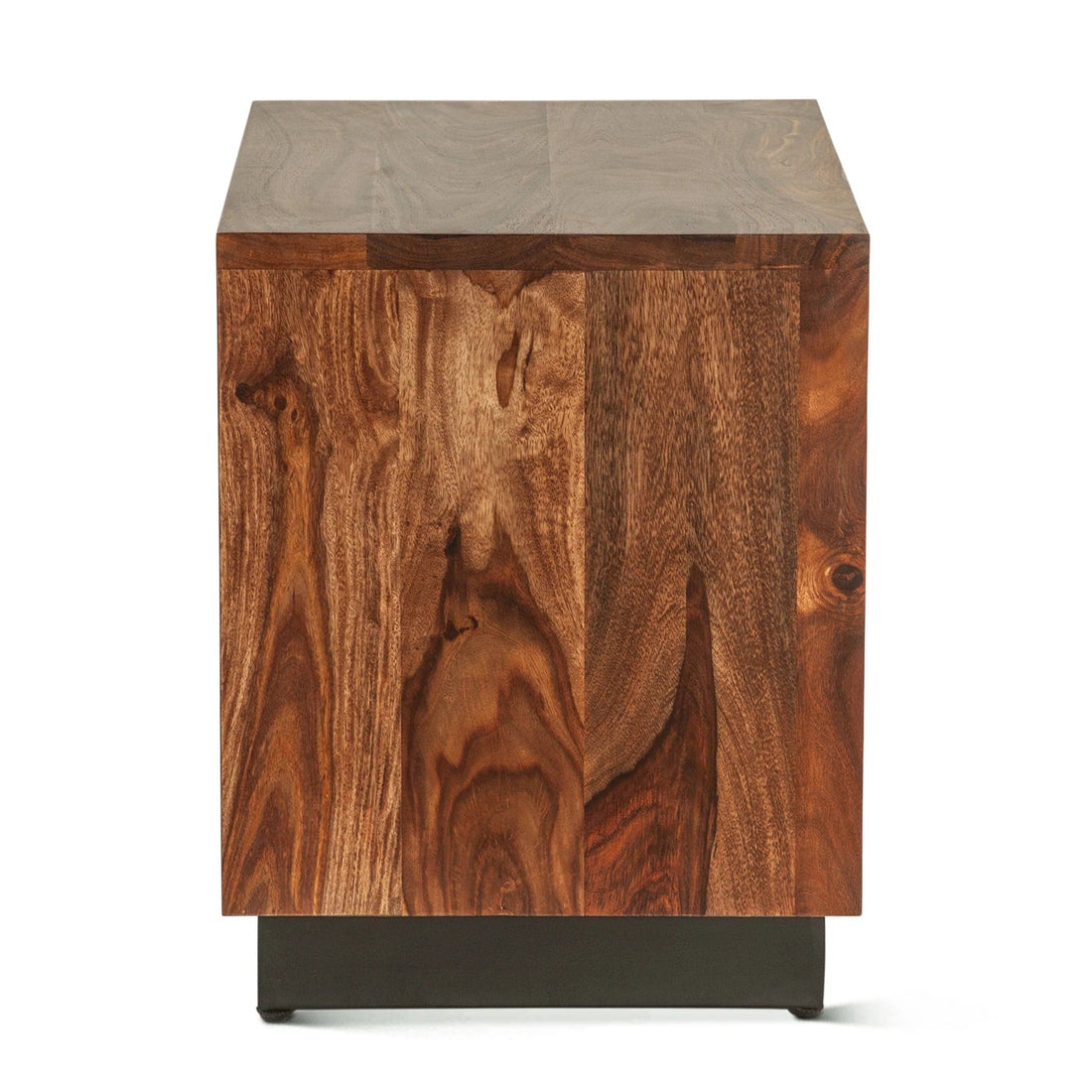 Elliston Modern Live Edge Sheesham Nightstand