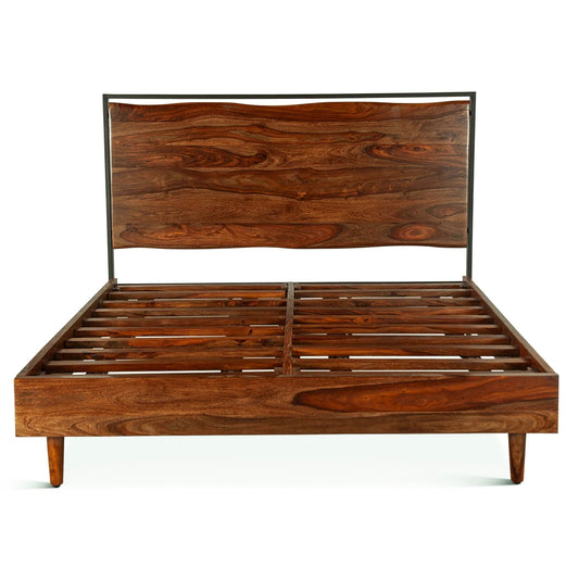  Elliston Modern Live Edge Platform Bed 