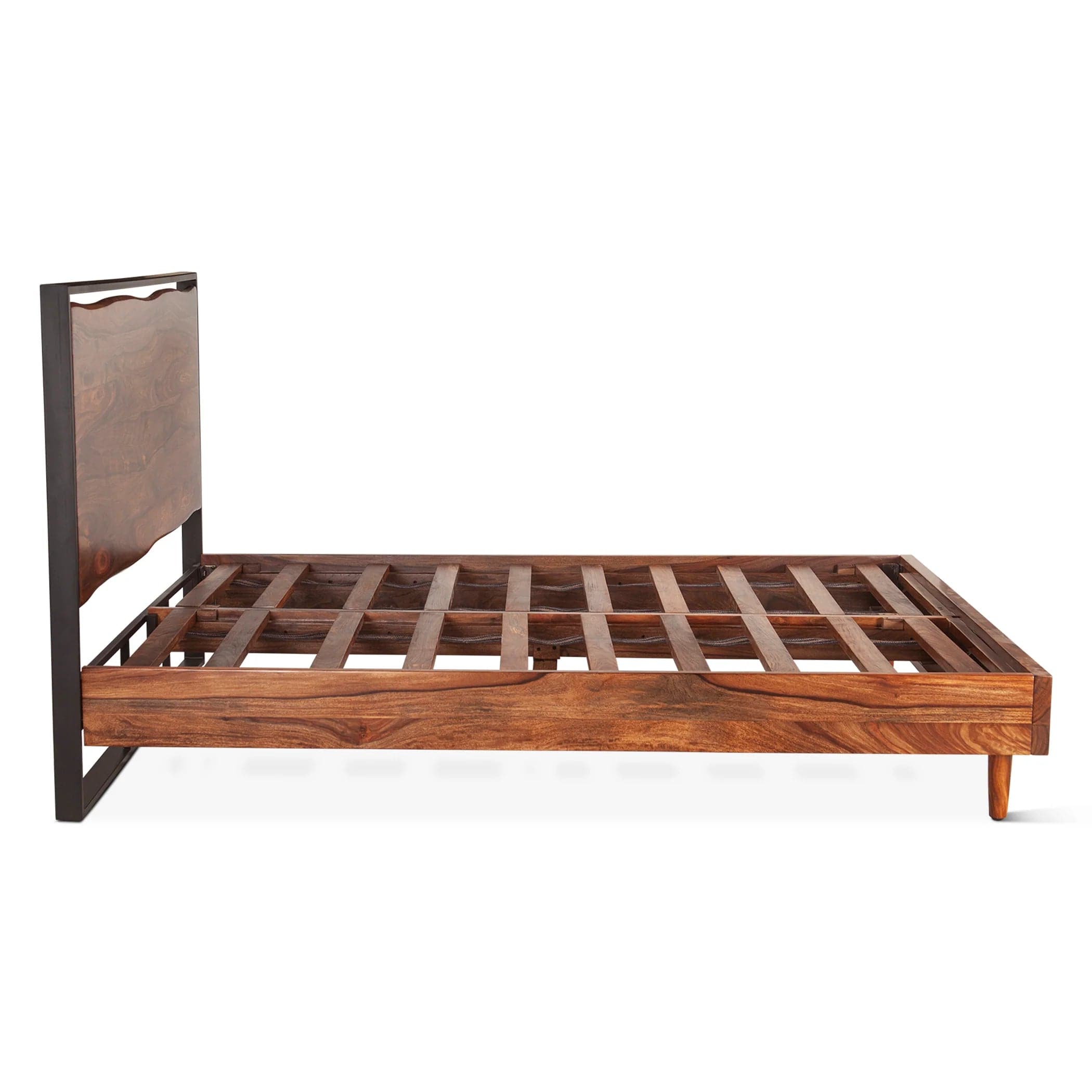 Elliston Modern Live Edge Platform Bed