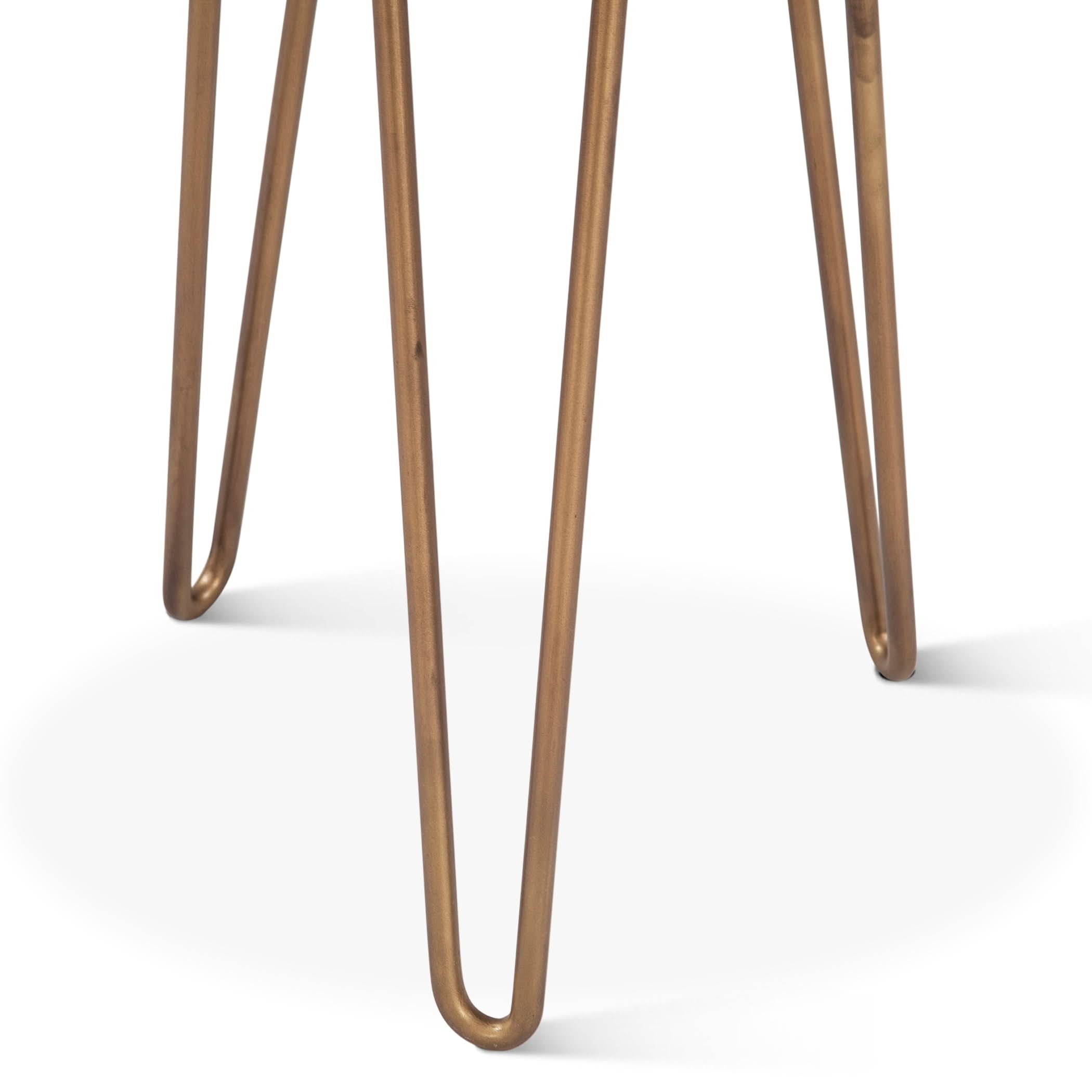 Mumbai Modern Side Table in Tiger Eye Stone - Home Trends & Design