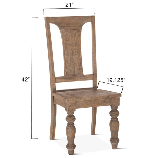  Chatham Downs Weathered Teak Dining Chair - Home Trends & Design 