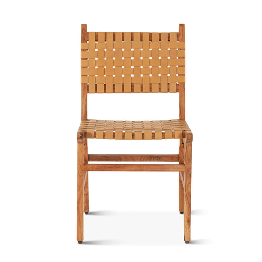 Catalina Woven Leather Dining Chair