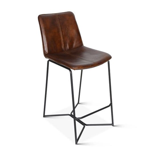  Brisbane Modern Leather Counter Chair - Home Trends & Design 