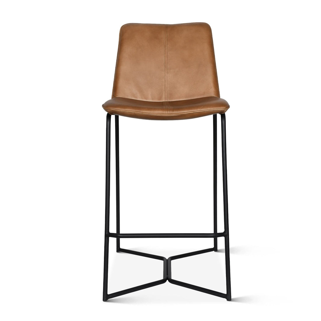 Brisbane Modern Leather Counter Chair - Home Trends & Design