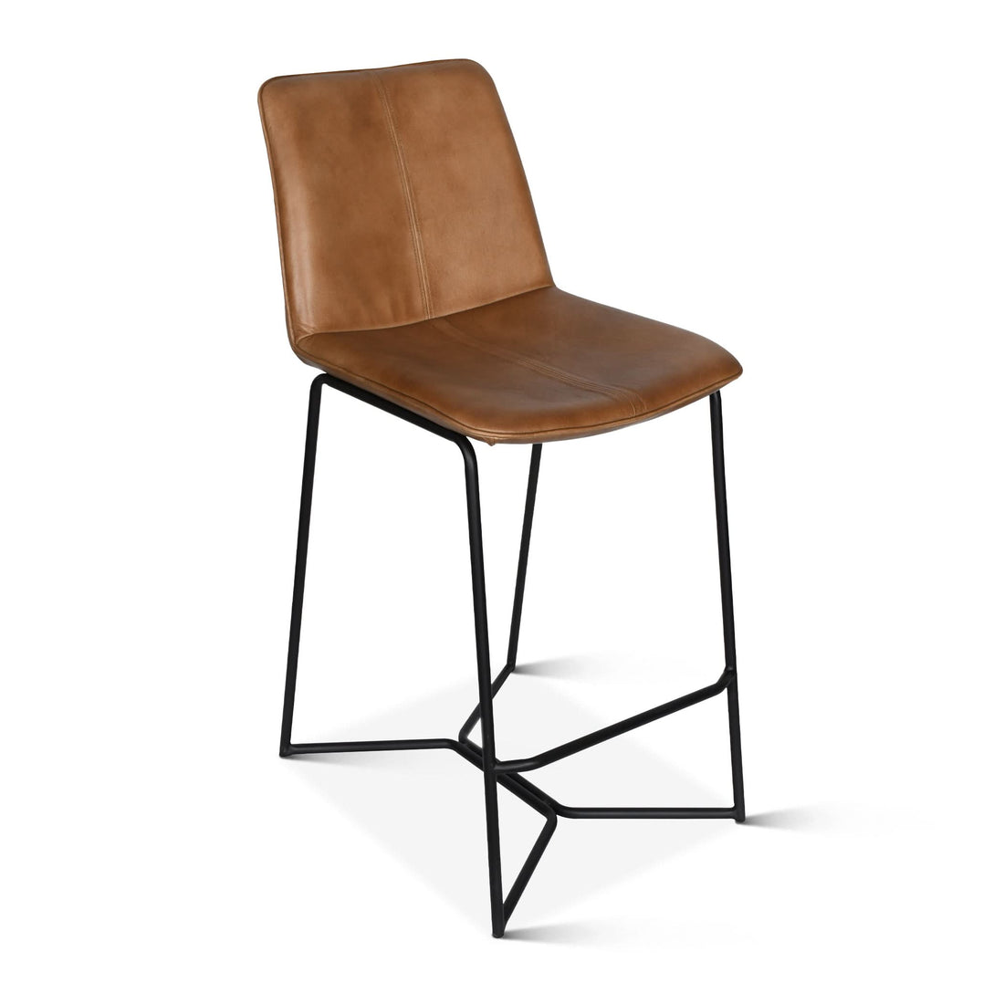 Brisbane Modern Leather Counter Chair - Home Trends & Design