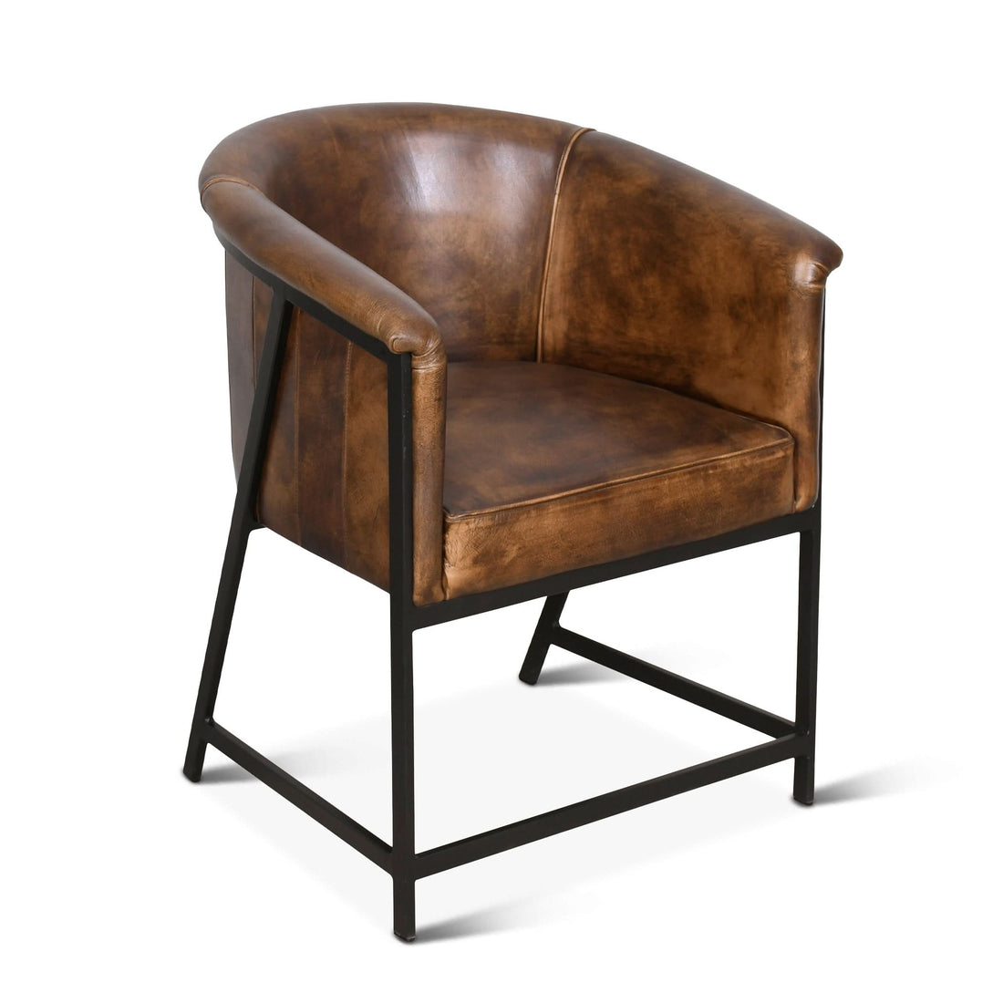 Brisbane 22" Leather Arm Chair - Home Trends & Design