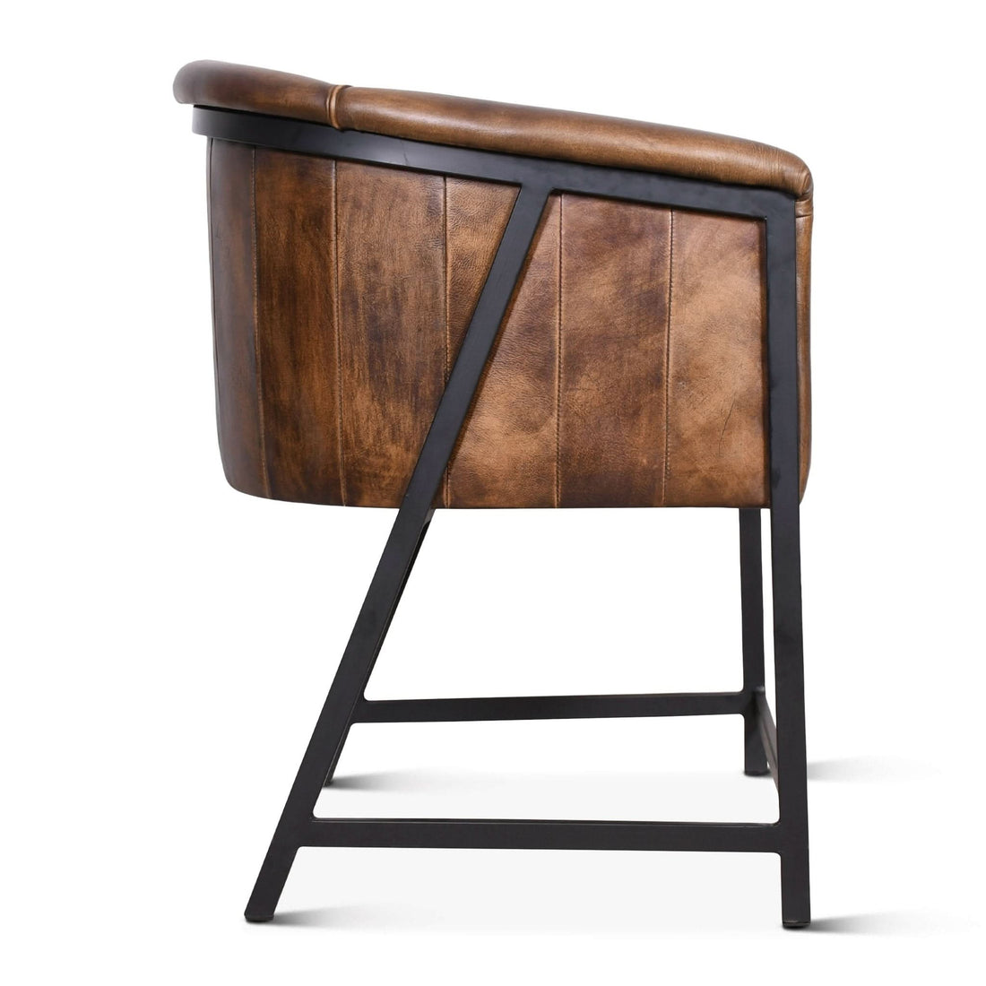 Brisbane 22" Leather Arm Chair - Home Trends & Design