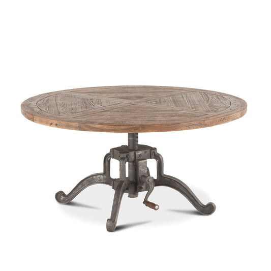 Artezia Round Coffee Table with Adjustable Crank