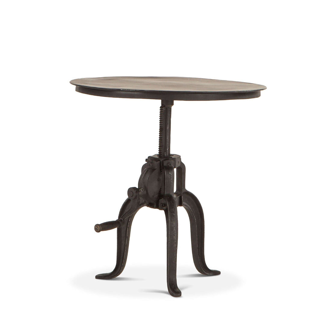 Artezia Iron Side Table with Adjustable Crank