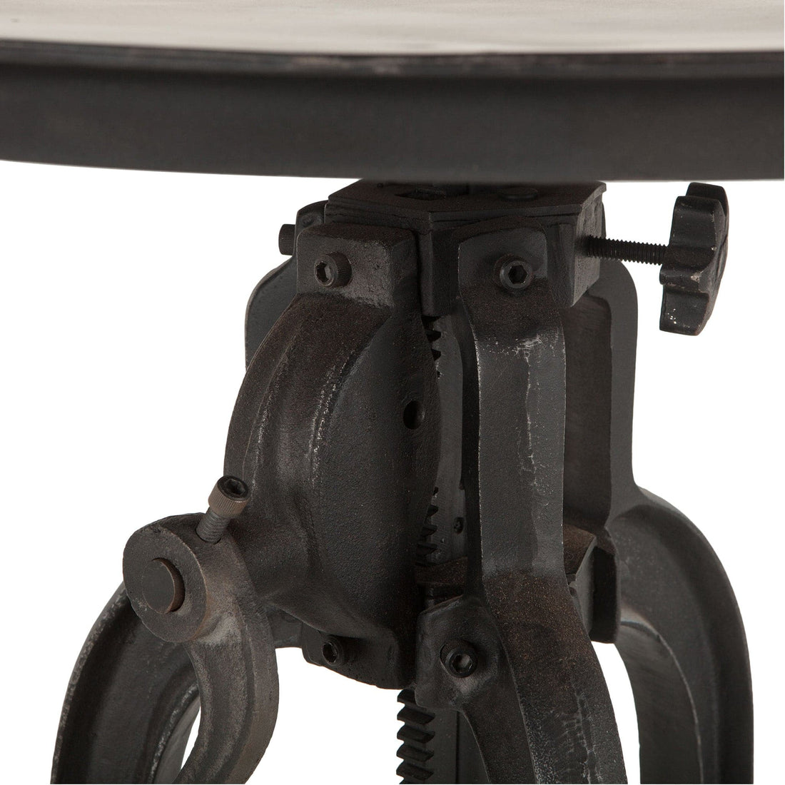 Artezia Iron Side Table with Adjustable Crank