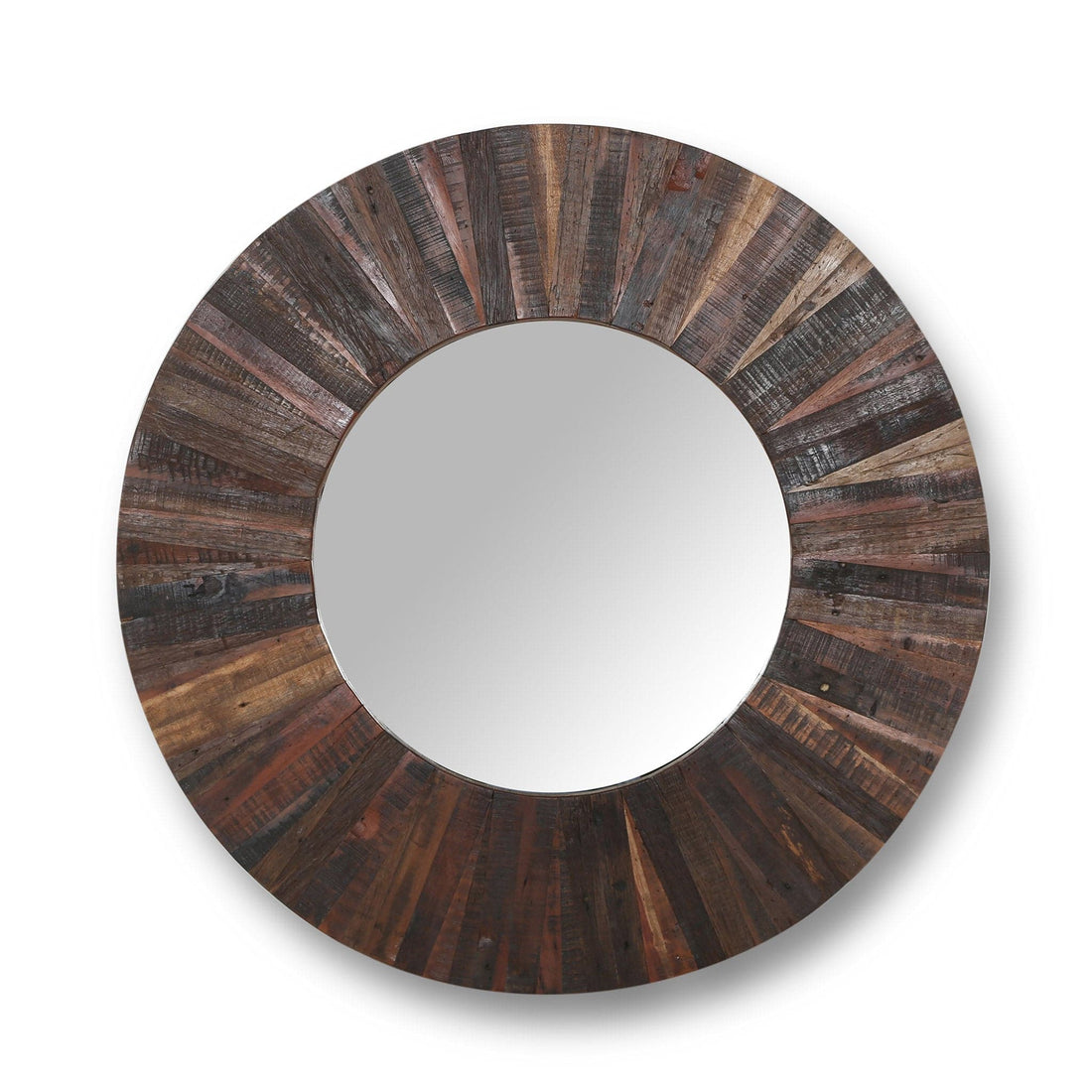 Palm Desert Rustic Teak Wood Mirror