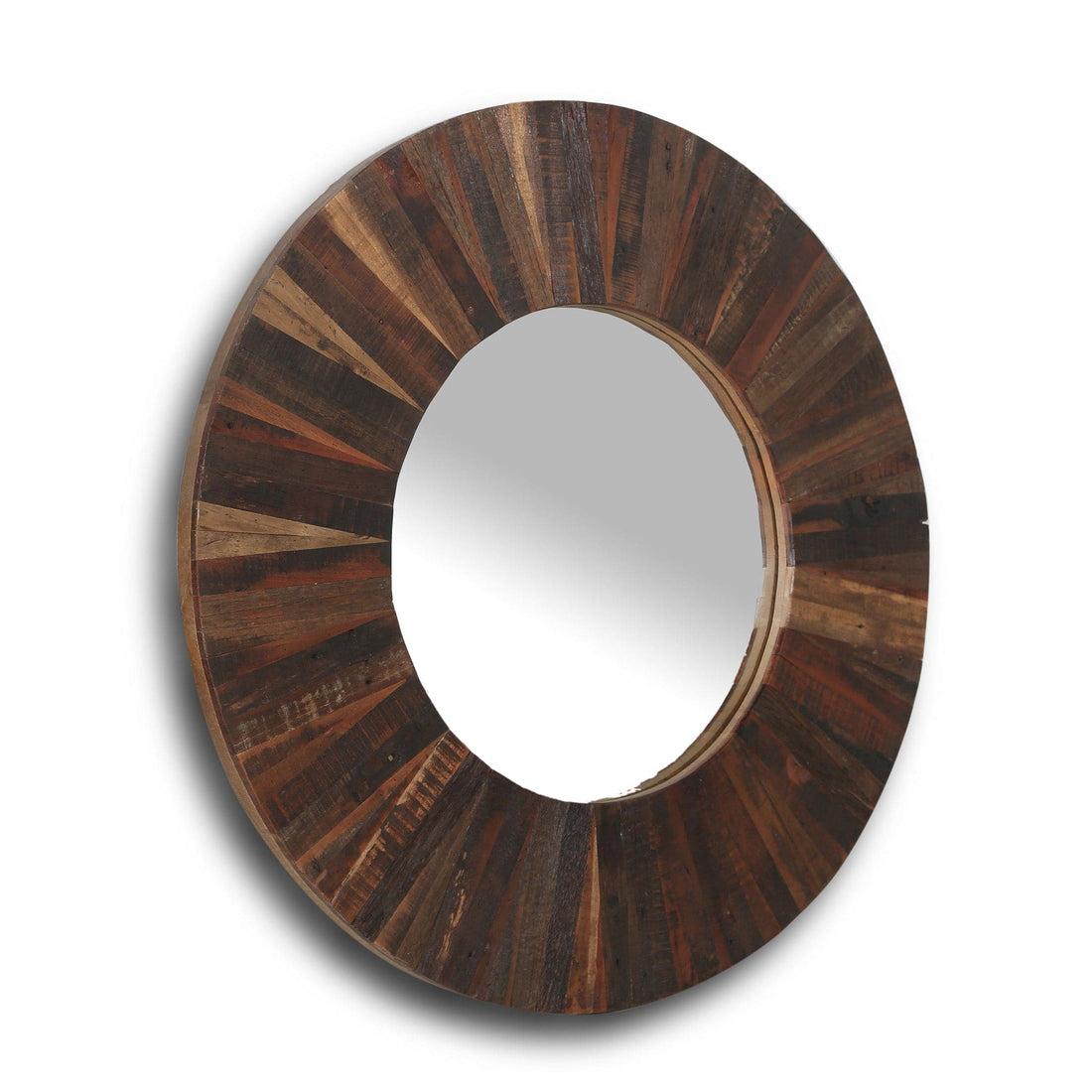 Palm Desert Rustic Teak Wood Mirror