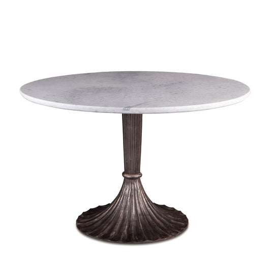 Palm Desert Dining Table with Deco Iron Base