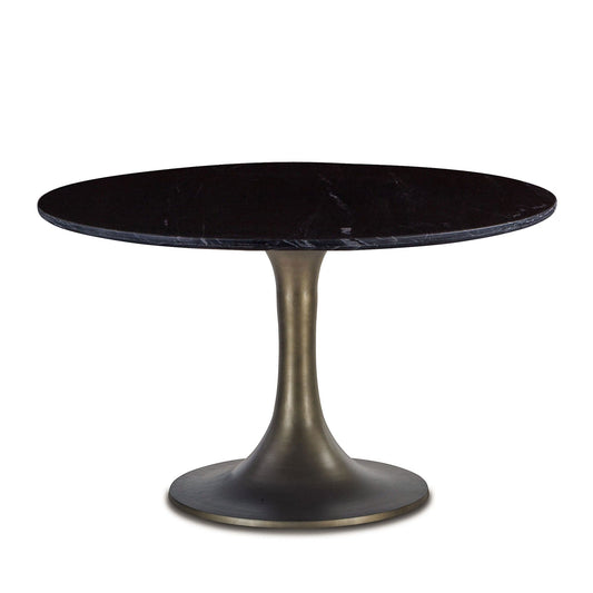 Palm Desert Dining Table with Bronze Tulip Base