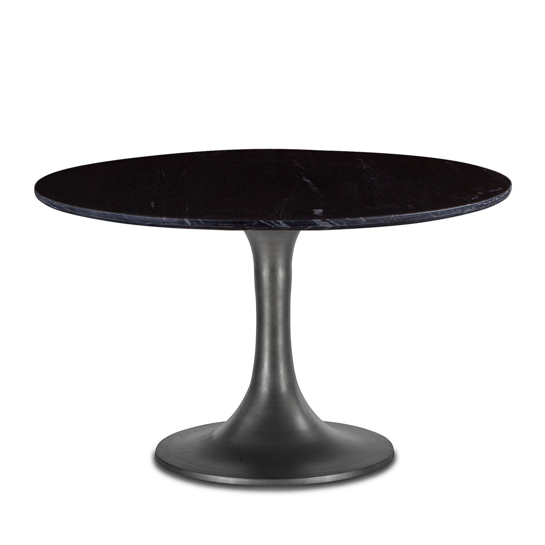 Palm Desert Dining Table with Brushed Steel Tulip Base