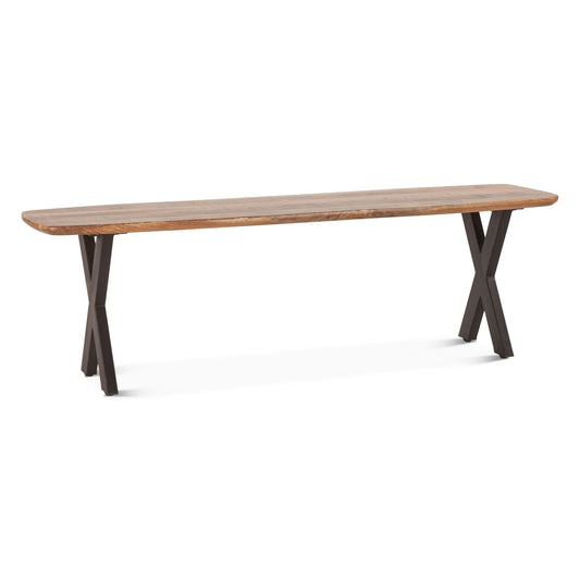 Santa Margherita 60" Mango Wood and Iron Dining Bench - Home Trends & Design