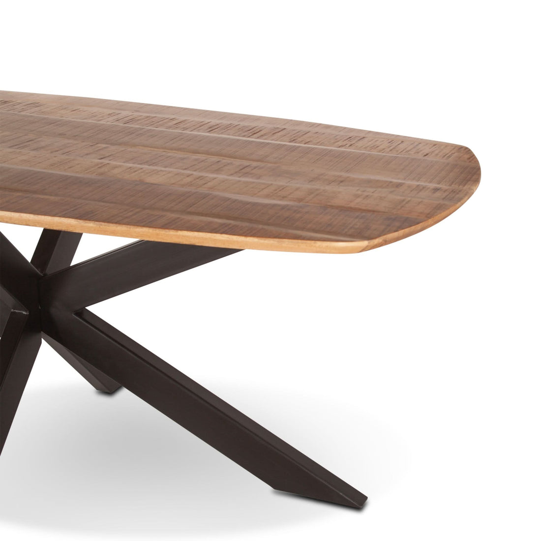 Santa Margherita 82" Mango Wood and Iron Dining Table - Home Trends & Design