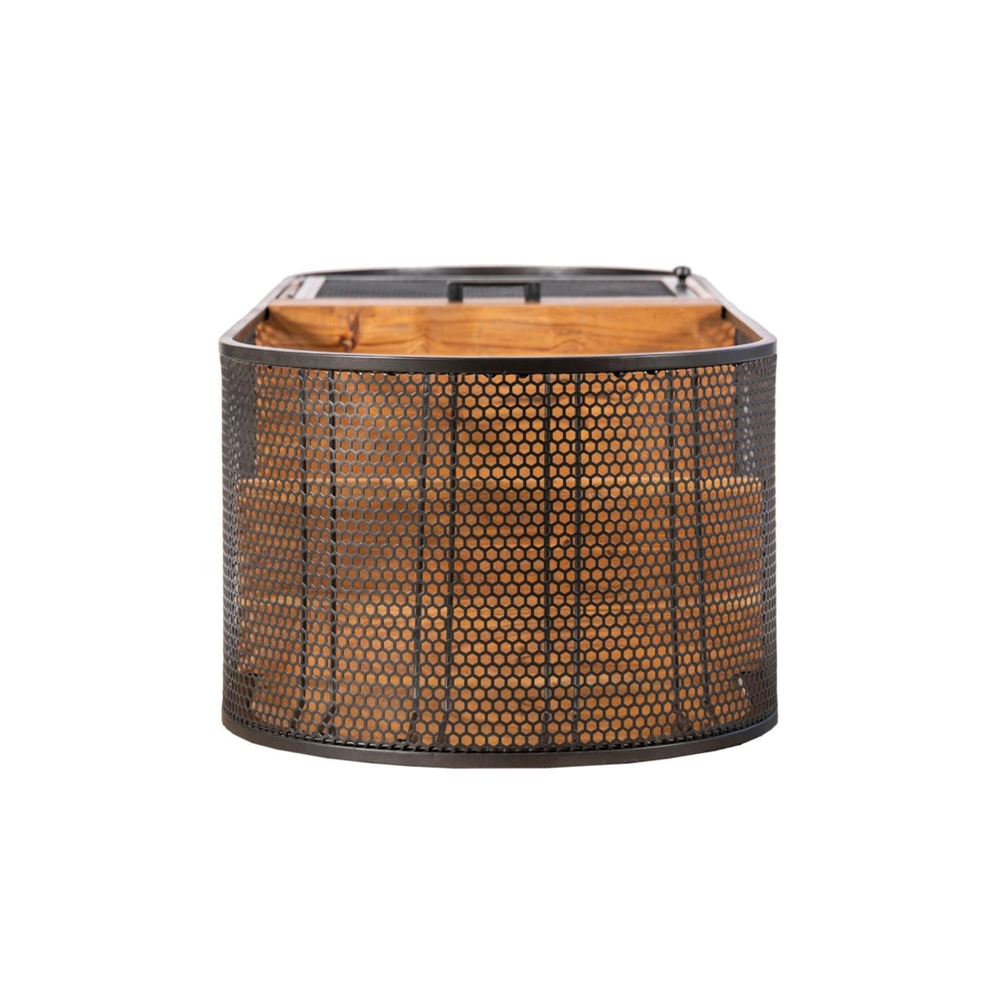 Santa Margherita 23" Iron and Mango Wood Bar Cabinet - Home Trends & Design