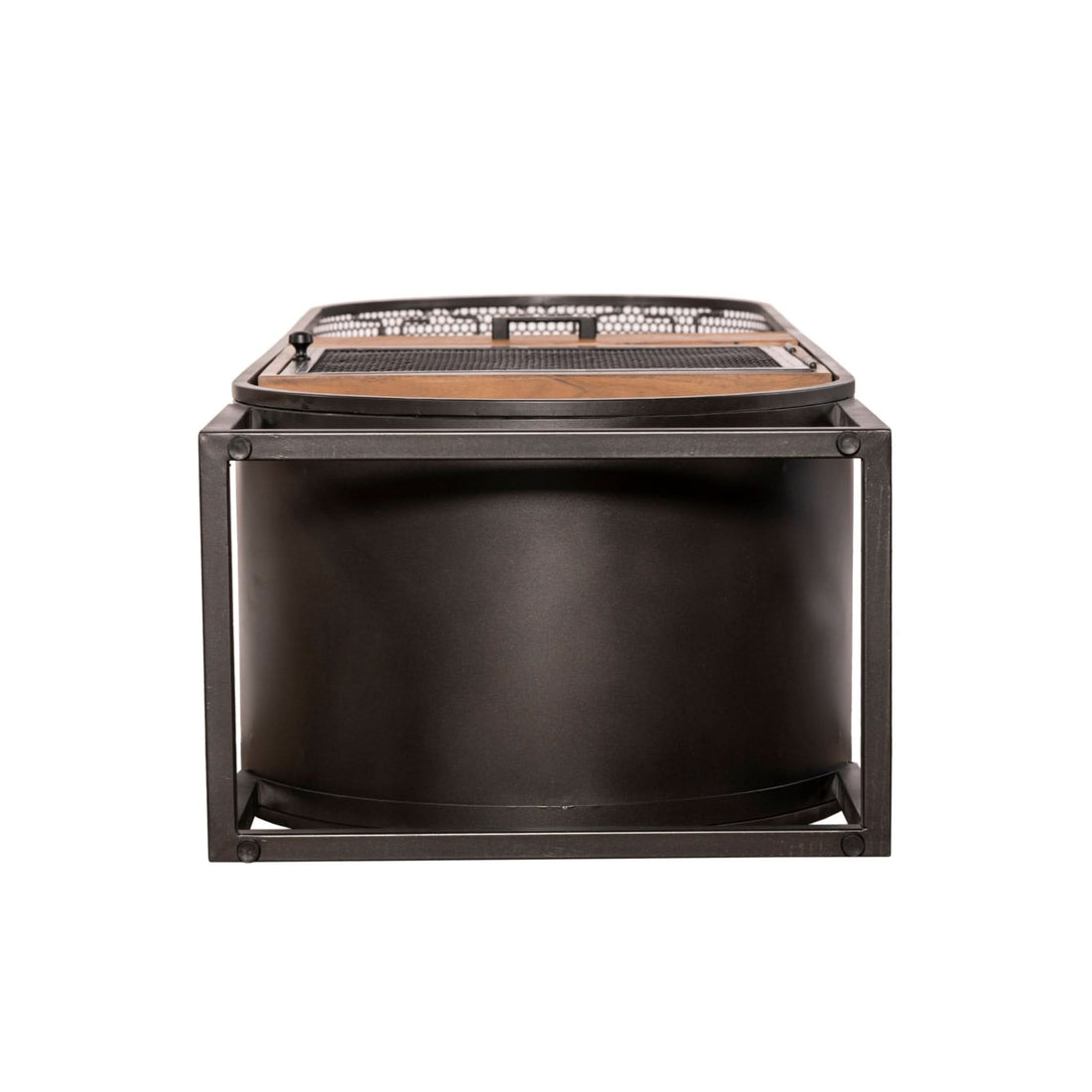 Santa Margherita 23" Iron and Mango Wood Bar Cabinet - Home Trends & Design