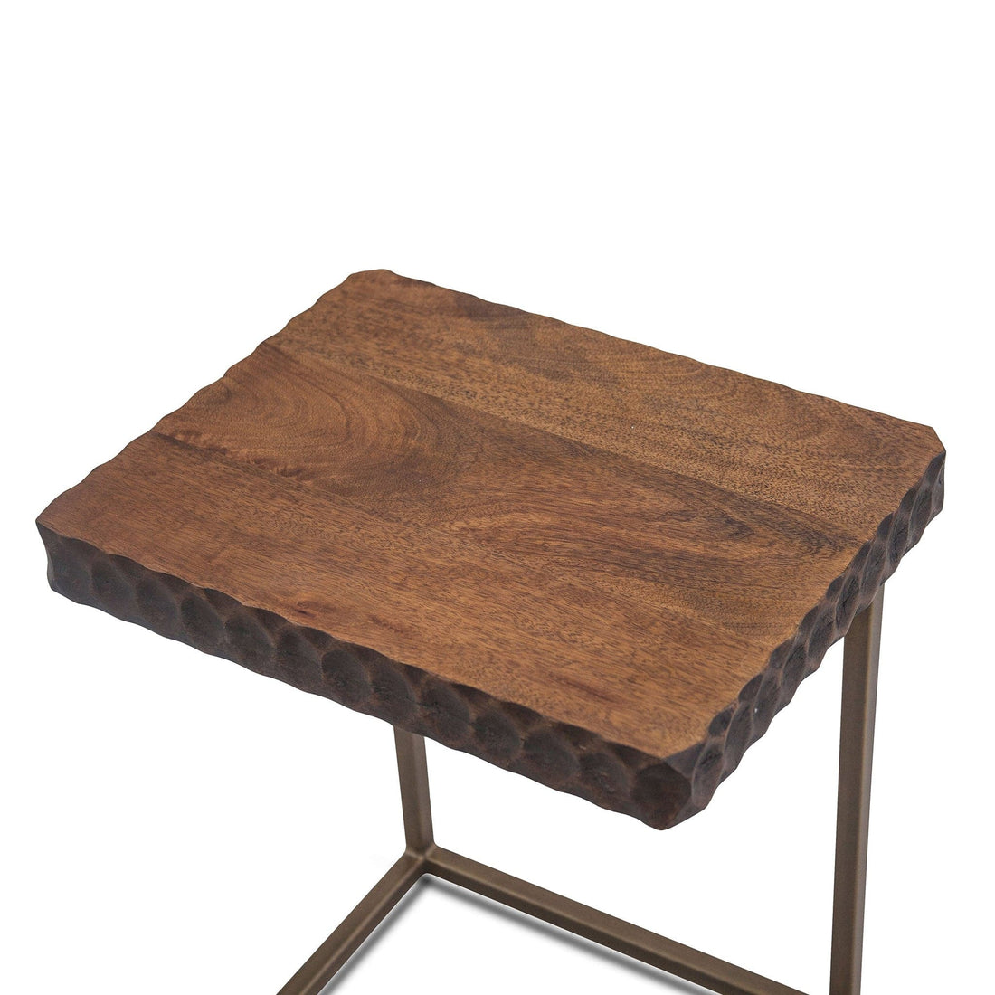 Vallarta 24" Modern Carved Side Table